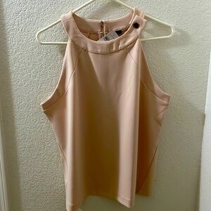 Beautiful blush pink sleeveless dress top XL